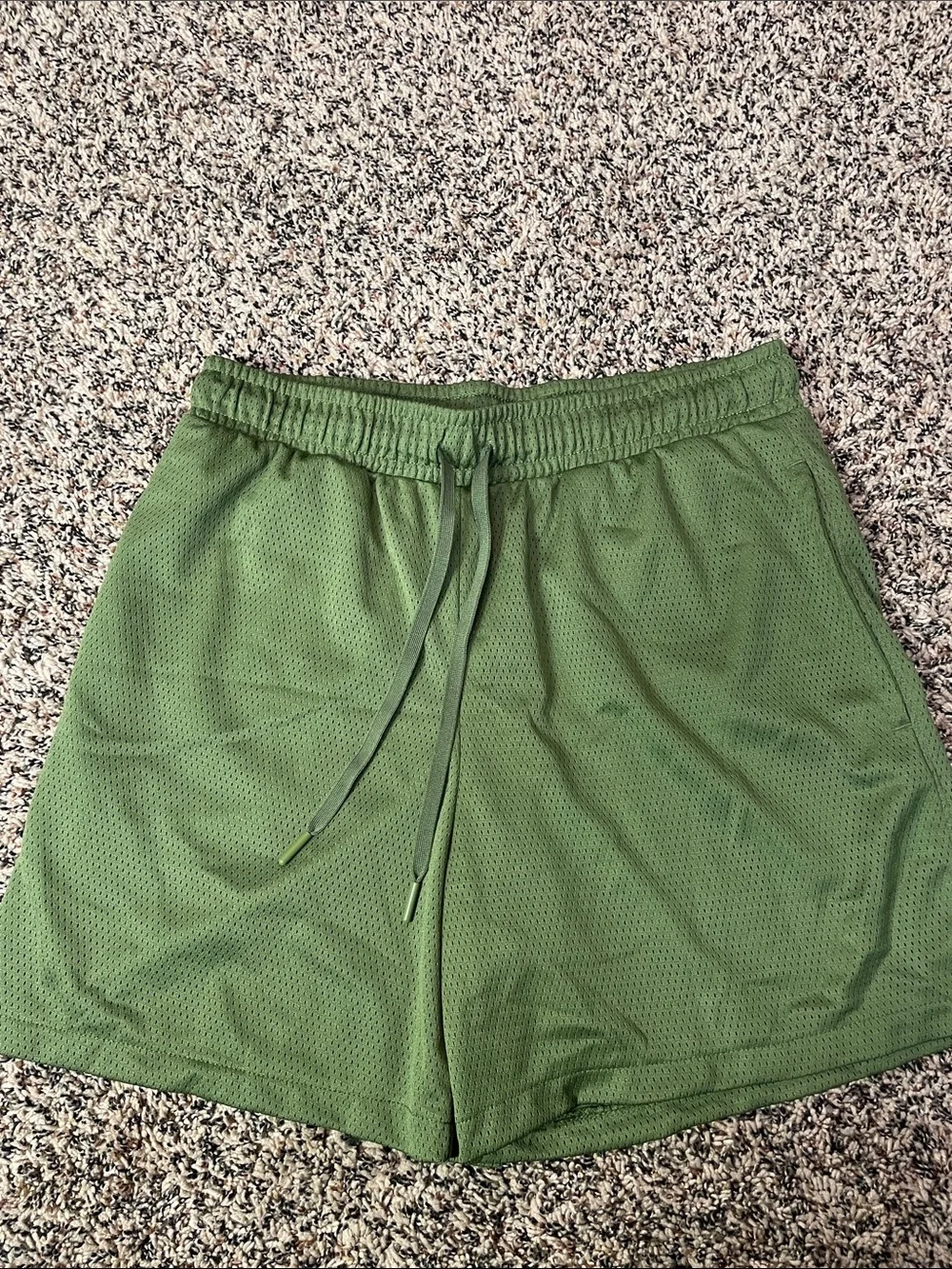 All In Motion Olive Green Athletic Mesh Shorts Mens Size S | NWOT